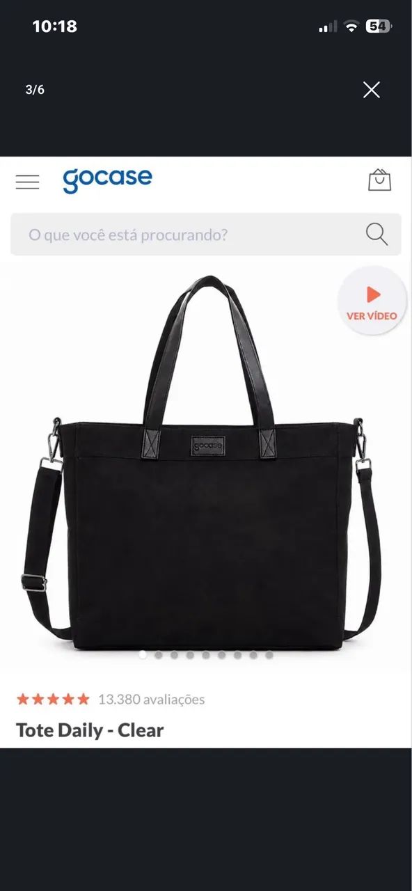 bolsa tote daily preta  - Foto 3