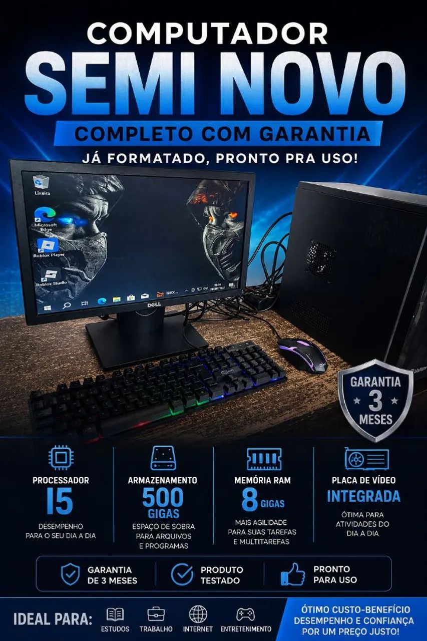 Computador com garantia (promoção )
