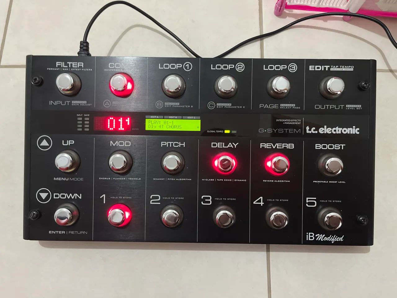 Pedaleira/ Pedal/ G-System Tc Electronics - IB MODIFIER