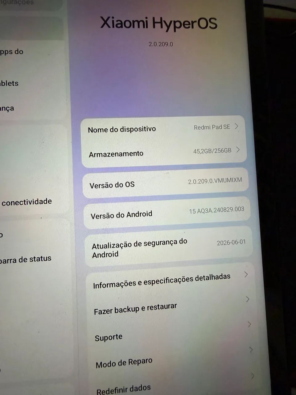 Redmi PAD SE 256gb / 8gb ram - sem marcas de uso - Foto 4