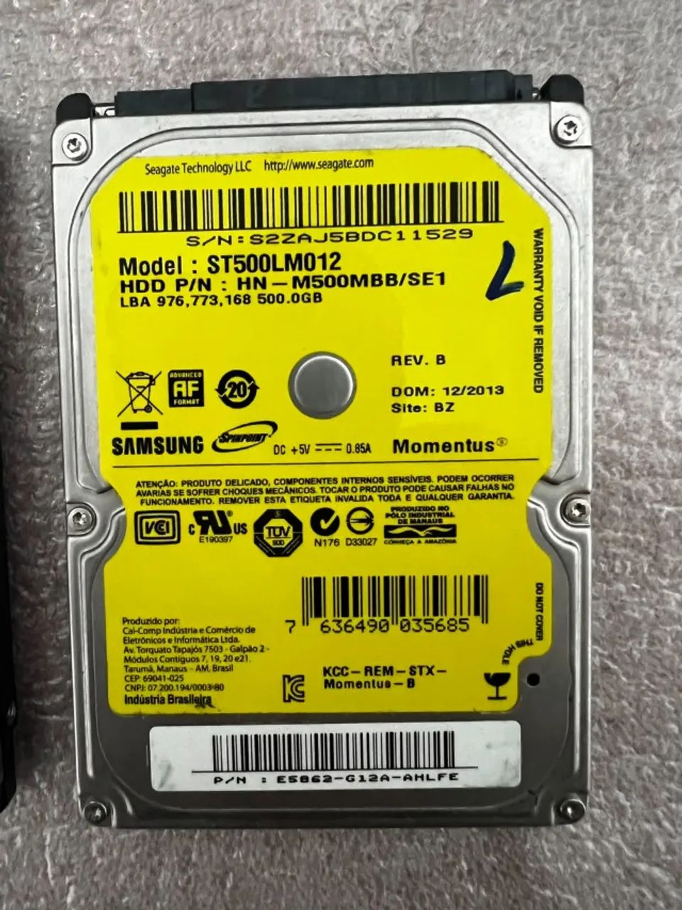 Lote de 04 HD de 500gb (de notebook)  - Foto 2
