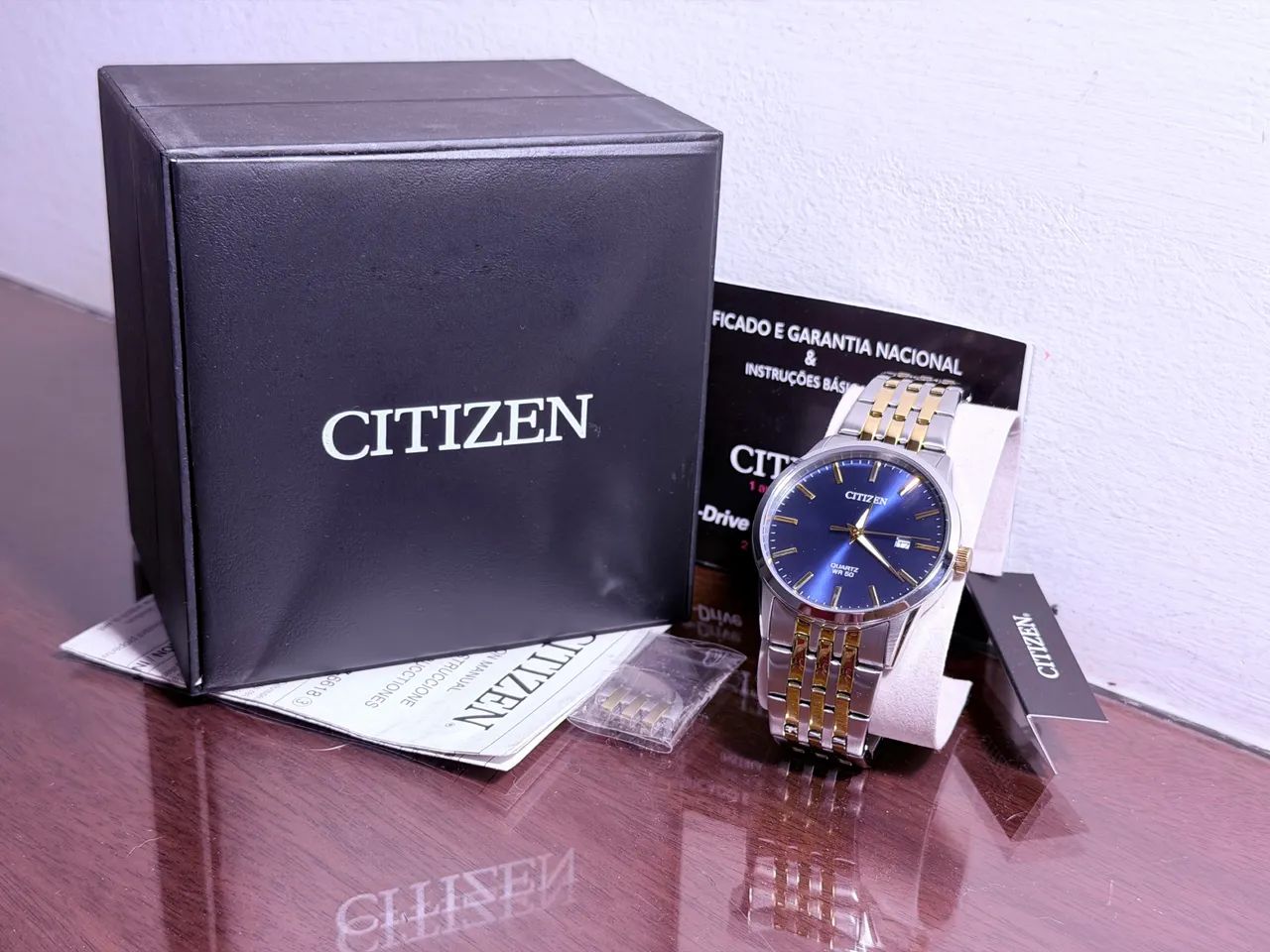 Relógio CITIZEN Quartz G111-S115205 - azul - completo .  - Foto 4