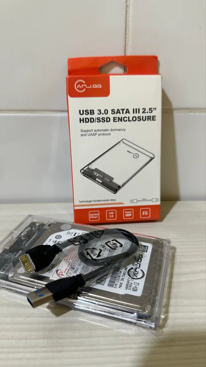 HD EXTERNO 1 tera na caixa 