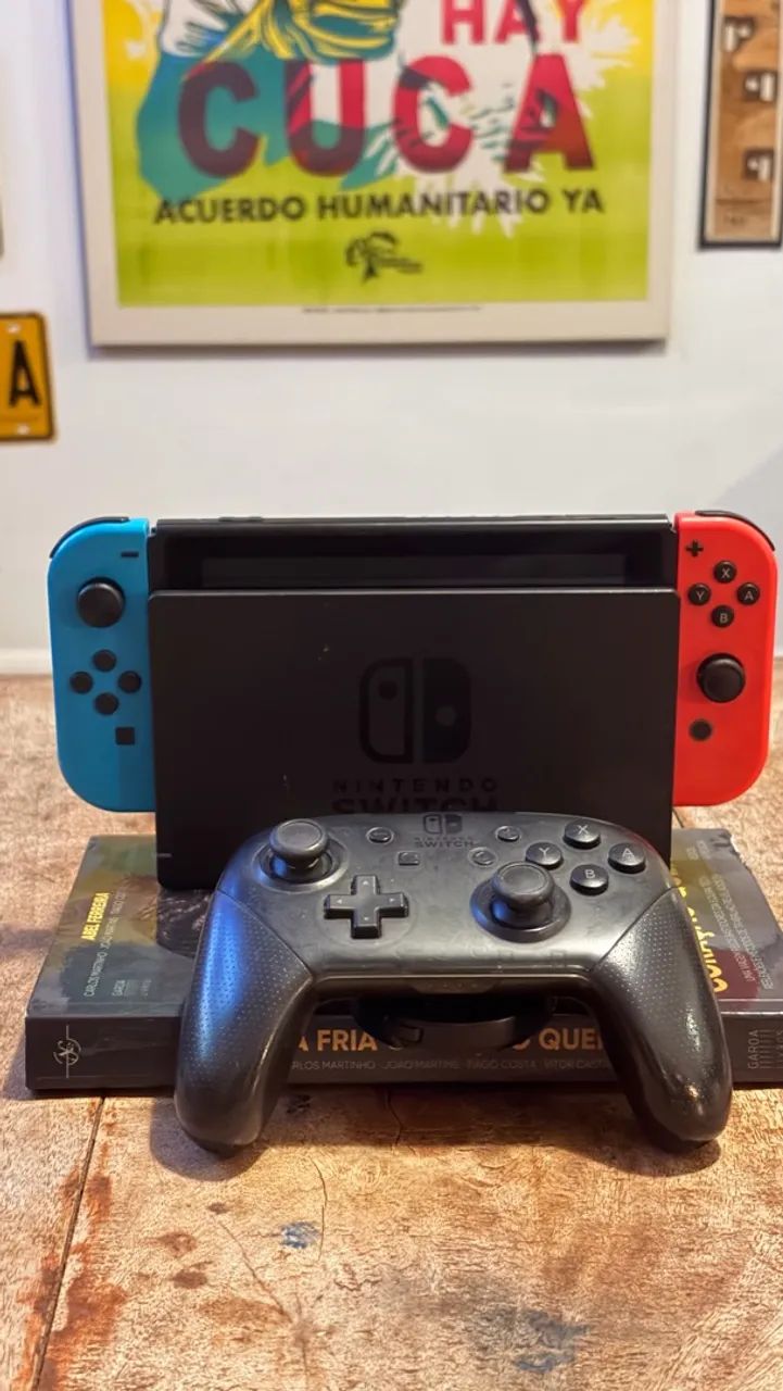 Nintendo Switch Completo + Pro Controller Original + Case | Impecável com jogos