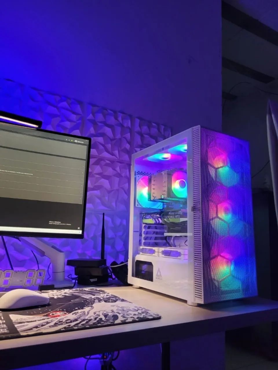 Monitor Gamer LG UltraGear Curvo Ultrawide 34 polegadas, 160hz + Suporte articulado +Light - Foto 2
