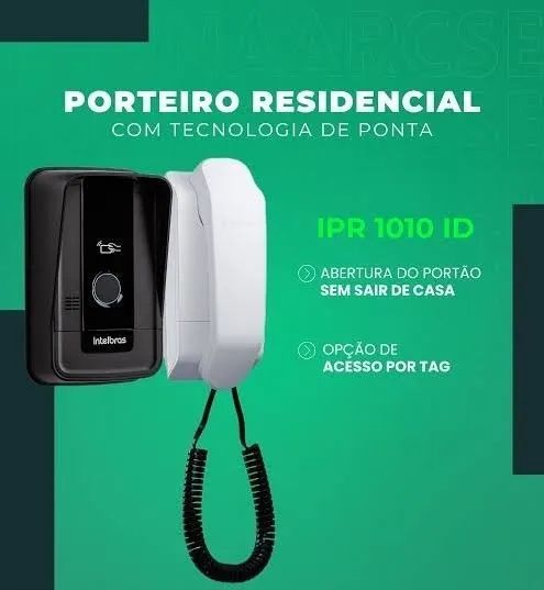 'PORTEIRO ELETRÔNICO (interfone) INTELBRAS IPR 1010 ID; Kit completo instalado' - Foto 5