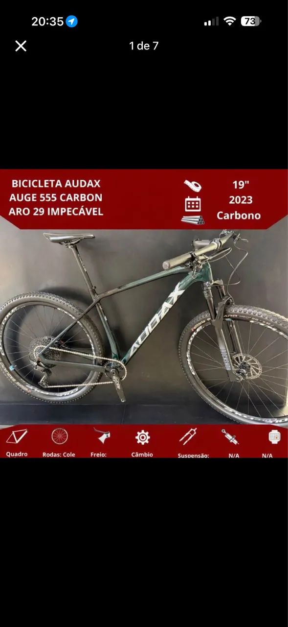 Bicicleta audax auge 555