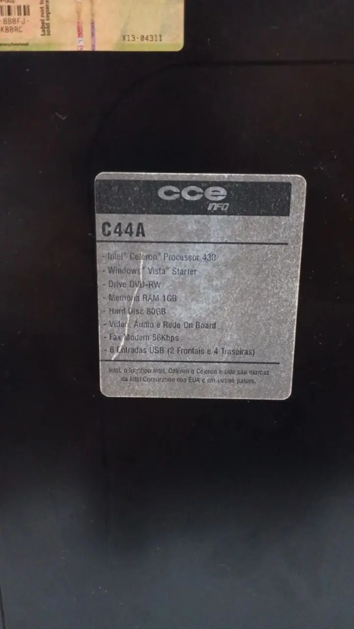 Computador CCE Info C44A (USADO/ANTIGO) - Foto 4