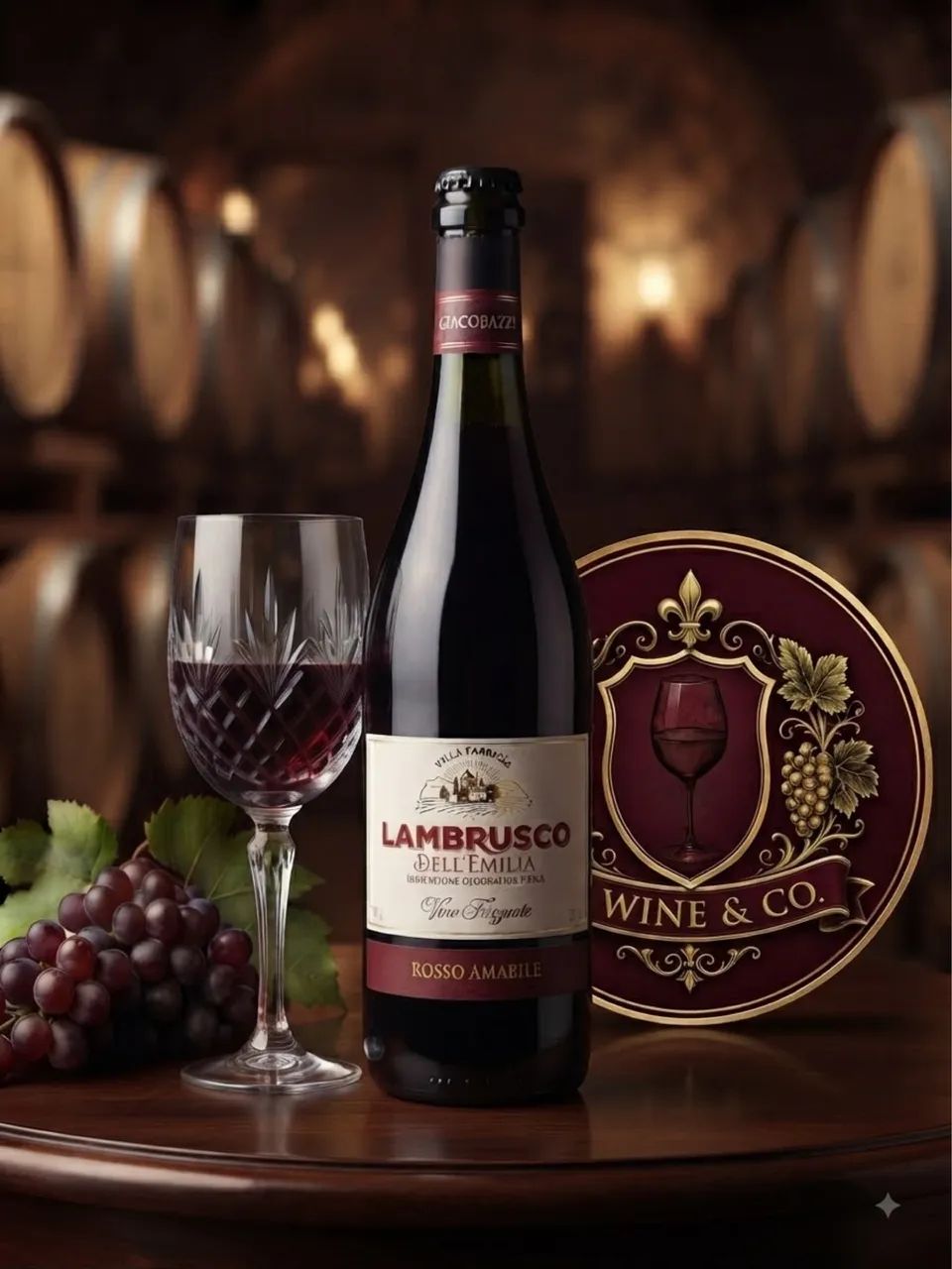 Vinho frisante Lambrusco 