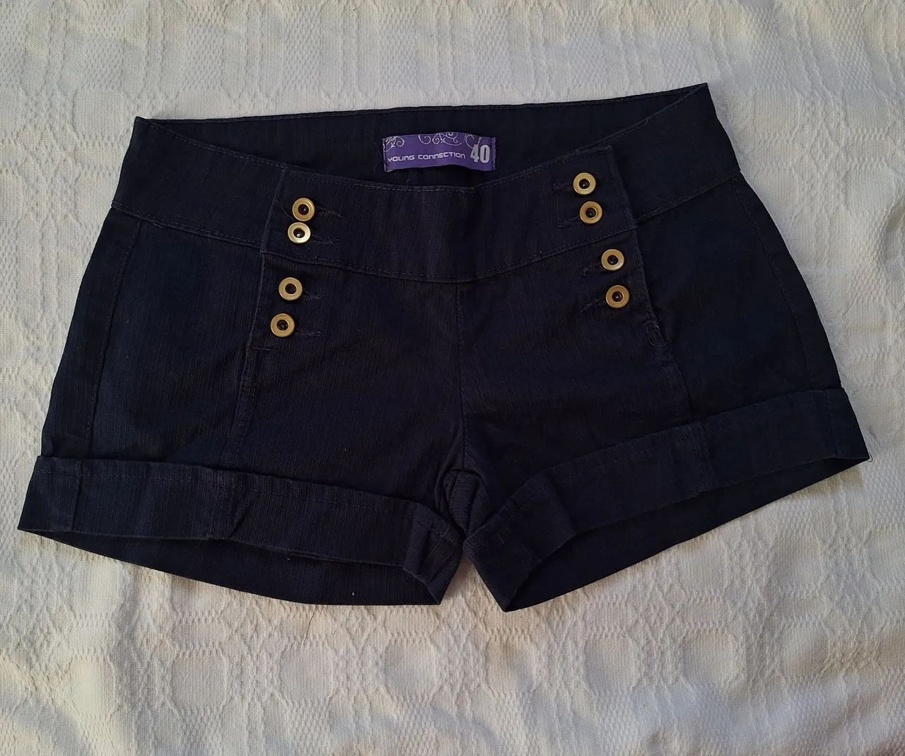 short y2k cintura baixa estiloso 