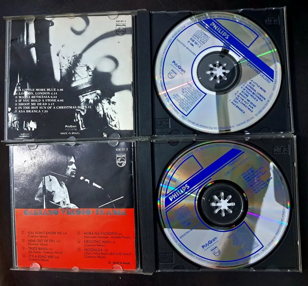 2 CDs Caetano Veloso - Transa (1989) + London (1990) - Edições de Época - Foto 2