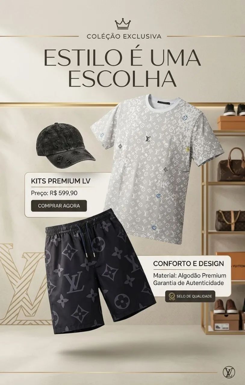 Conjunto masculino moda alphastyle