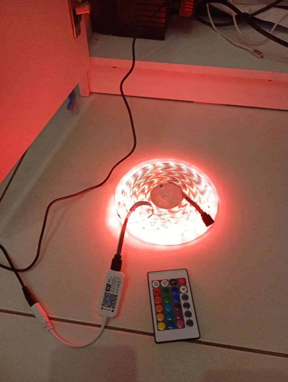 Fita rgb 10m com controle remoto *55