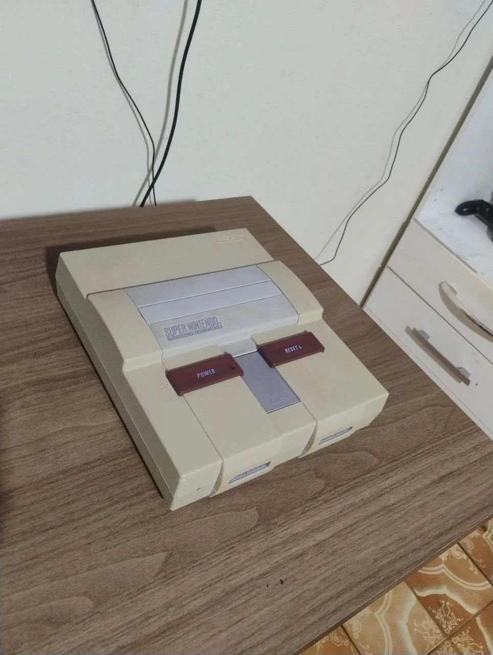 Super Nintendo funcionando 