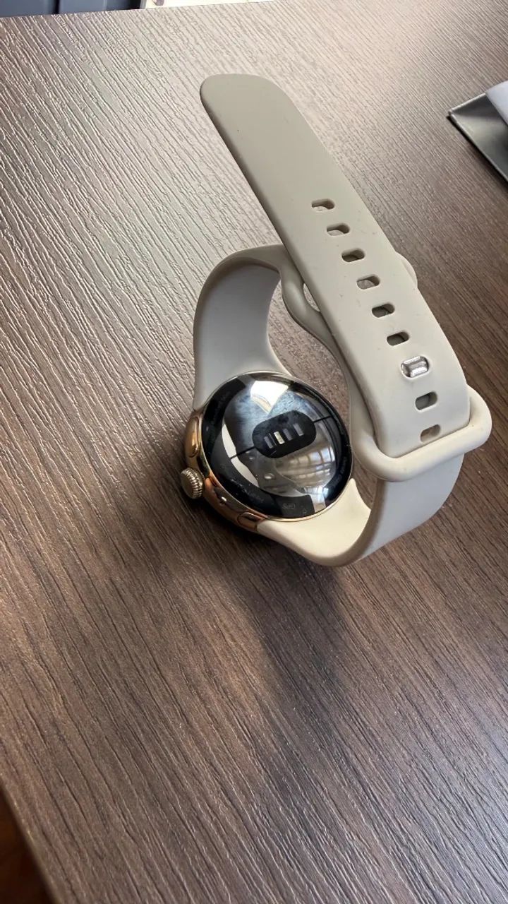 Relógio Smartwatch google pixel 41mm caixa em dourado Rose - Foto 4