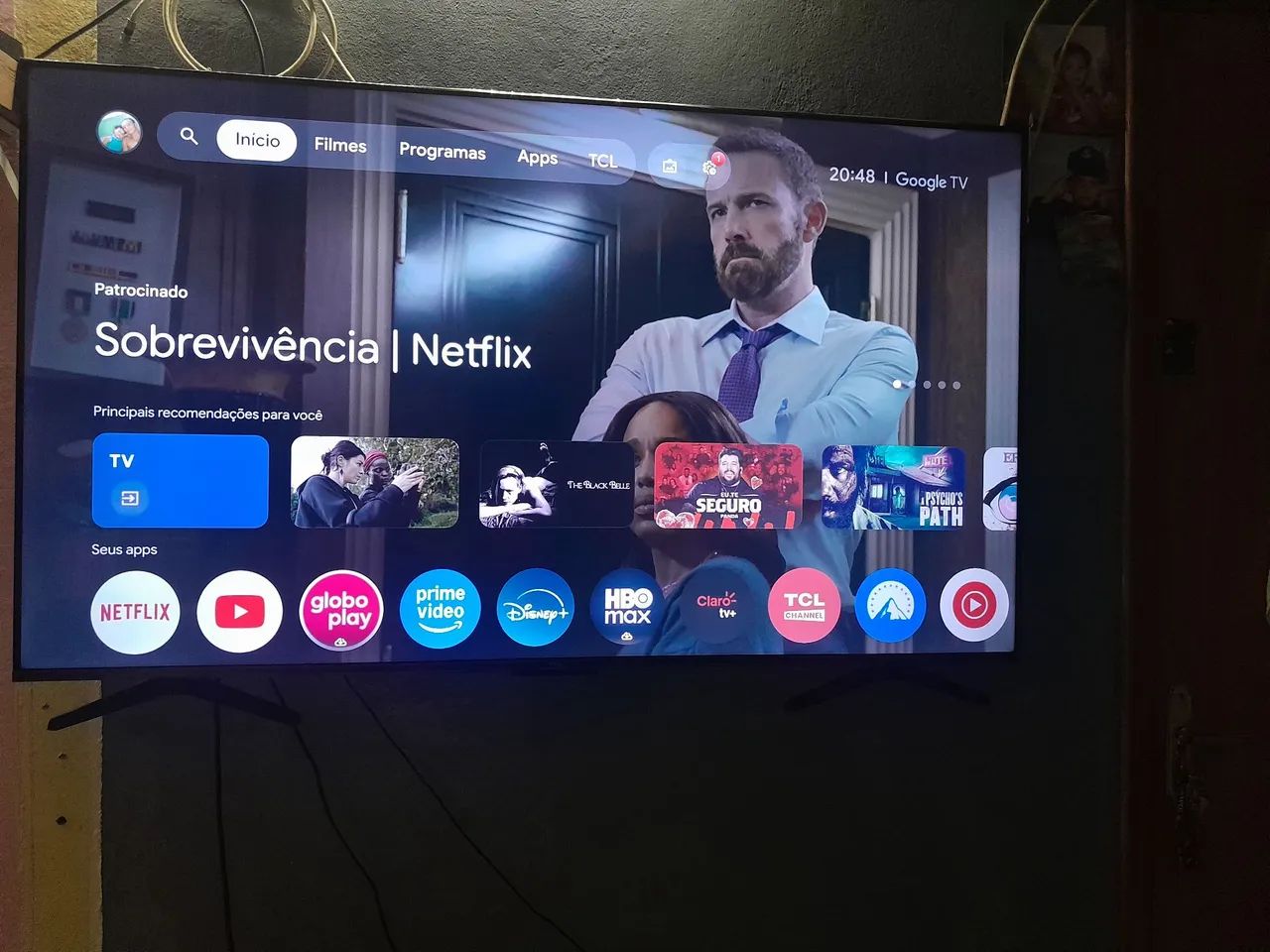 Tv smart Qled 4K 55 pol TCL - Foto 2