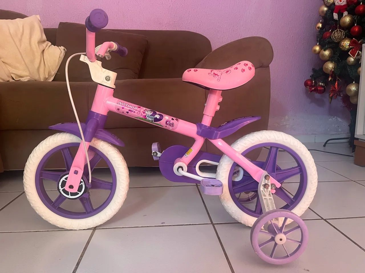 Bicicleta infantil rosa