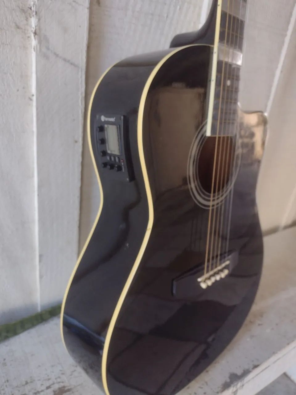 Vendo violão eletrico e caixa amplificada - Foto 3