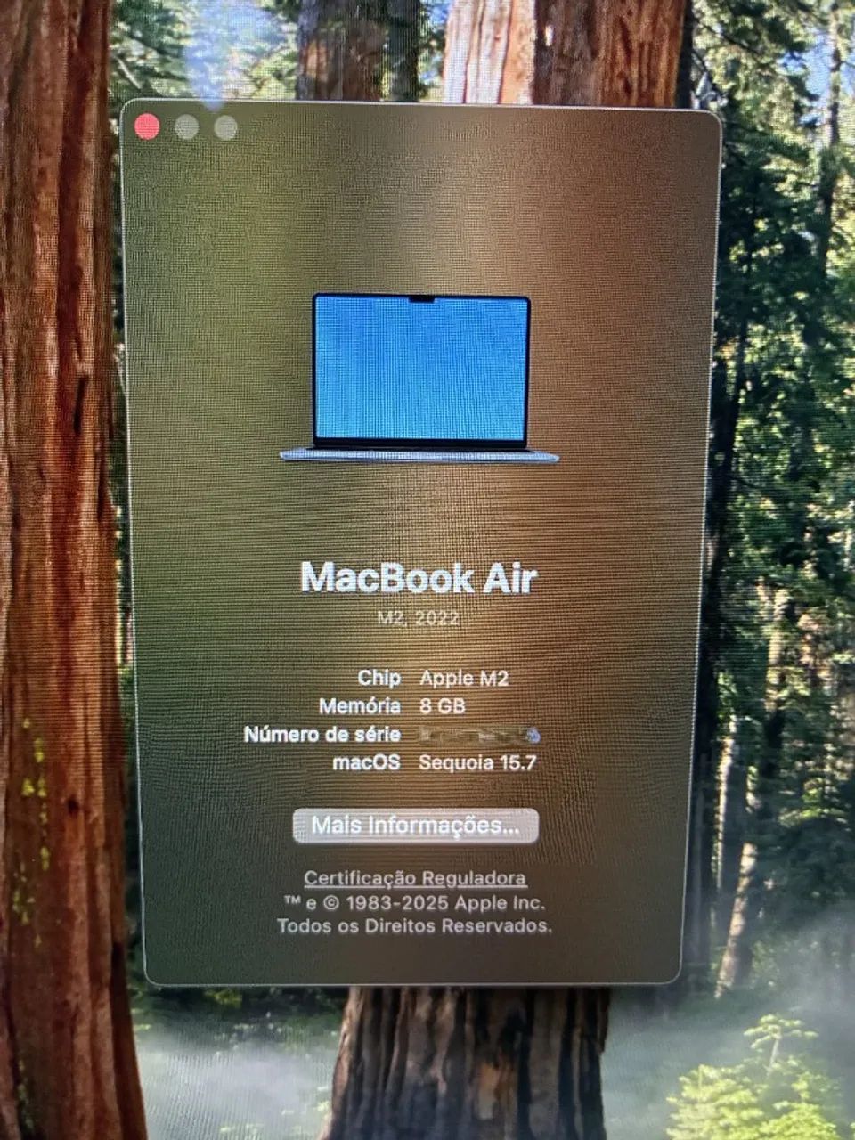 Macbook Air M2 13.6" (8GB/256GB) - Bateria 90% Impecável - Completo (Cabo/Carregador) - Foto 2