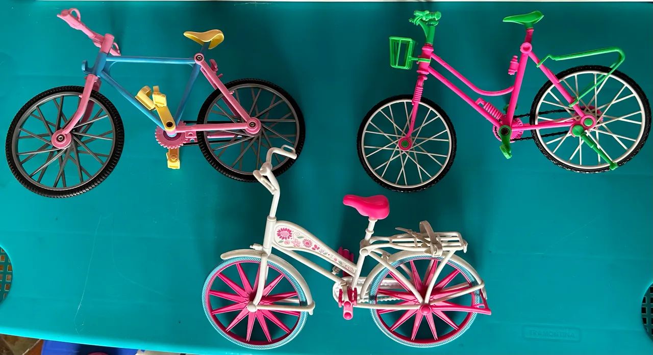 Bicicleta boneca Barbie 