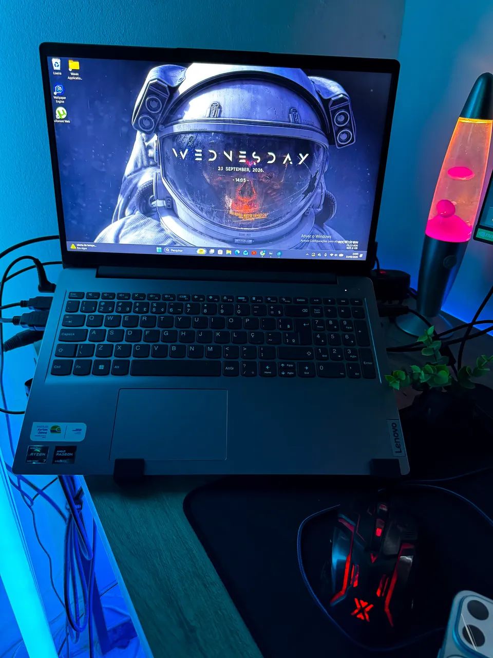 Notebook lenovo ryzen 7 5700U 8gb ram