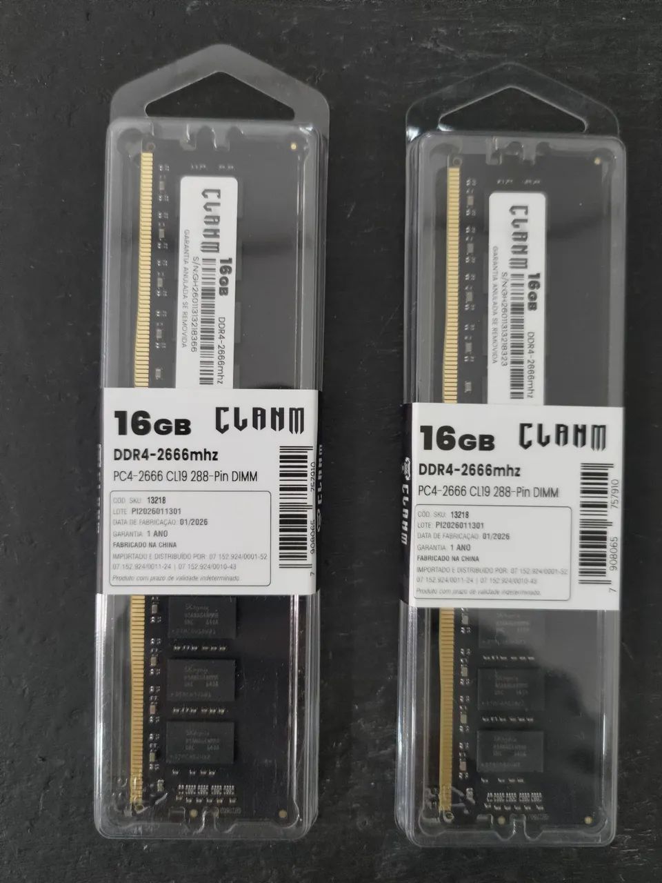 Kit Memoria 32GB DDR4 2666 CL19