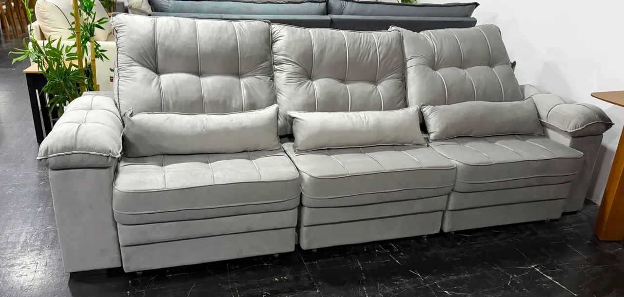 Sofá 3Lugares Retrátil e Reclinável 2.90