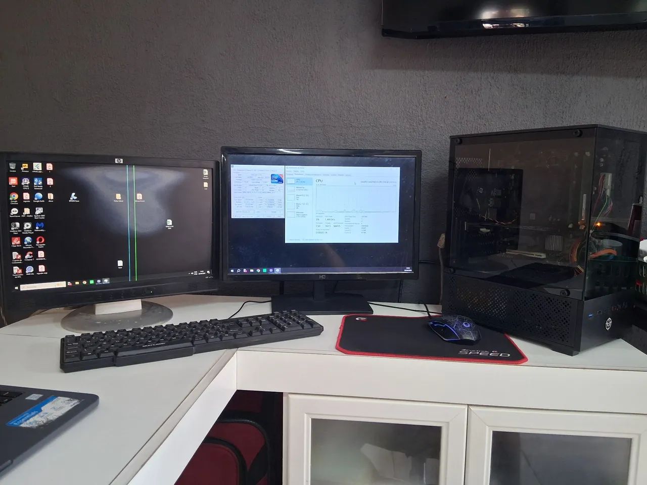 PC Completo + 2 Monitores + Periféricos 