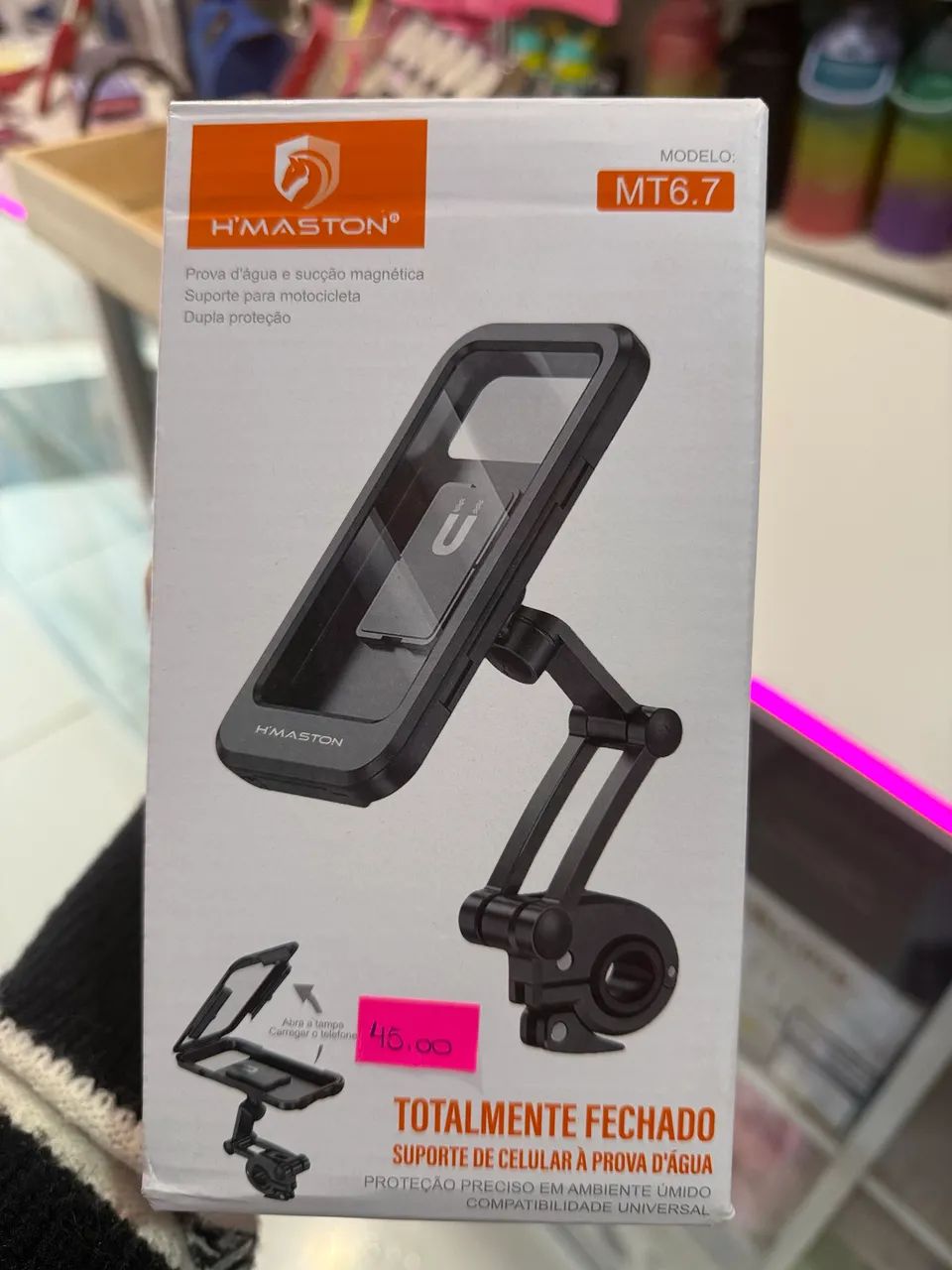 Suporte para celular a prova d?água 