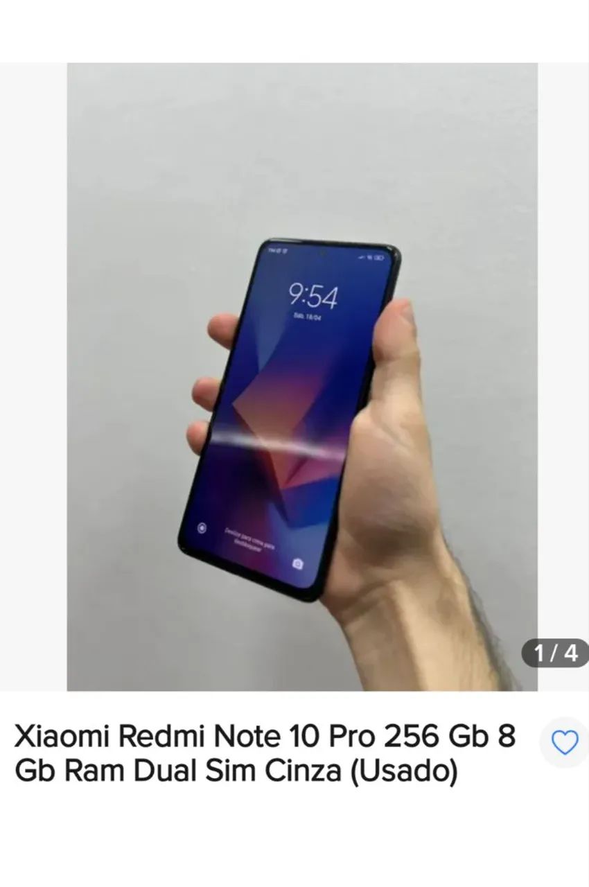 Celular Xiaomi note pro 10 256 GB