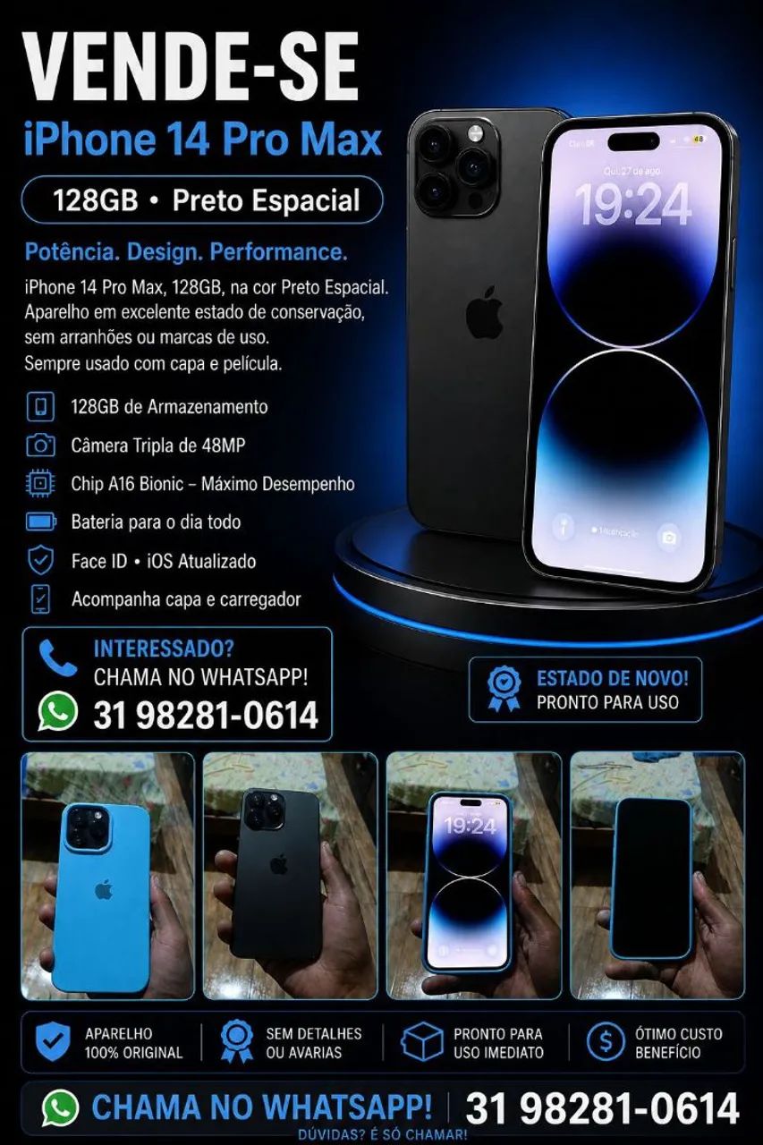 Vendo 14 pro max - Foto 3