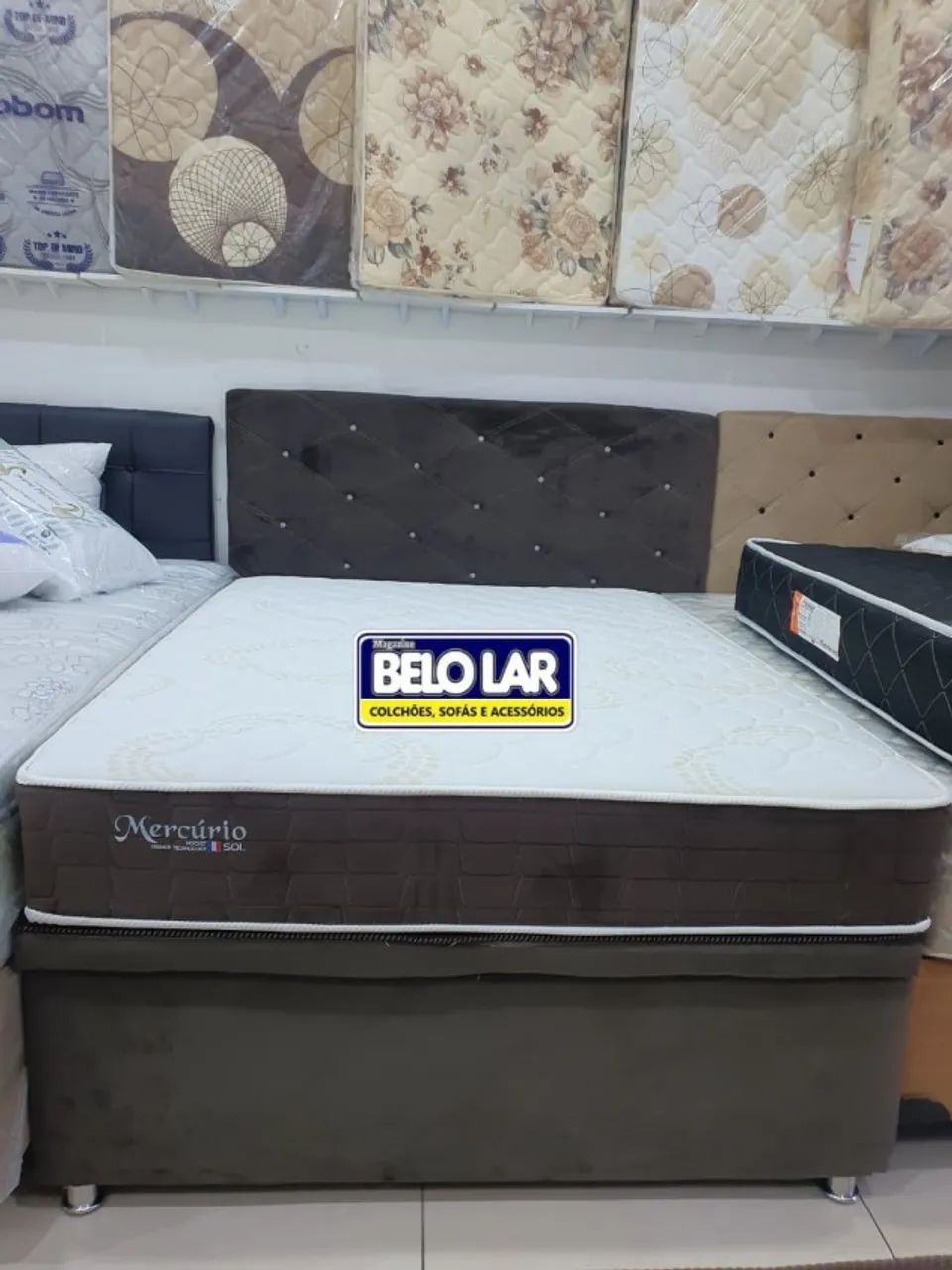 Cama Casal Mercúrio Com Base Baú - Foto 5