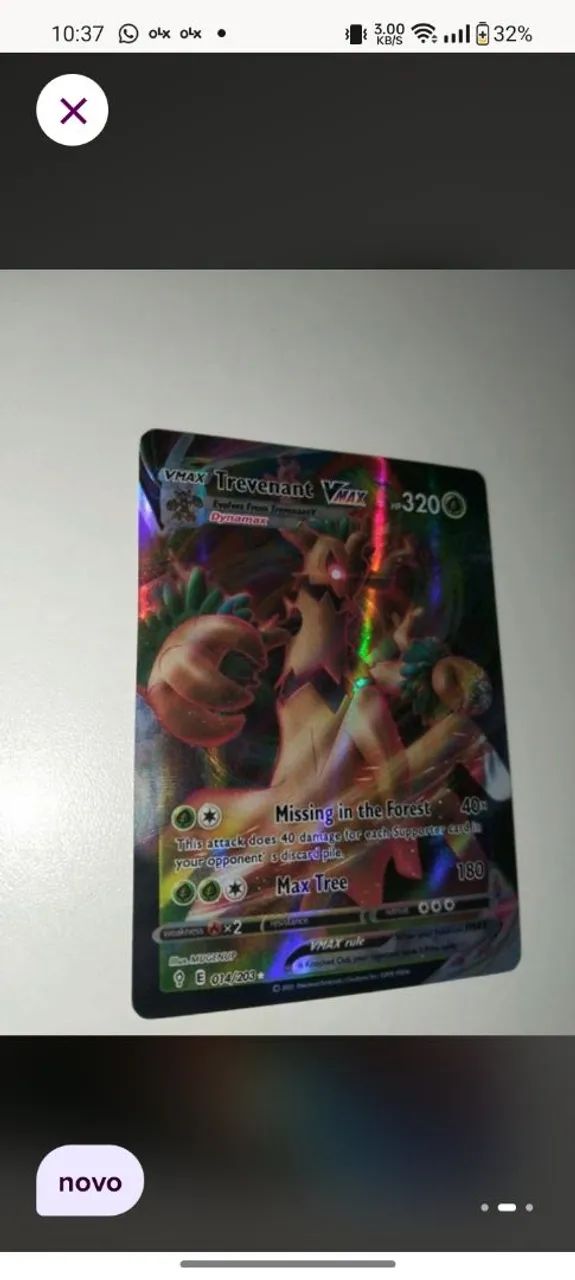 Carta pokémon 