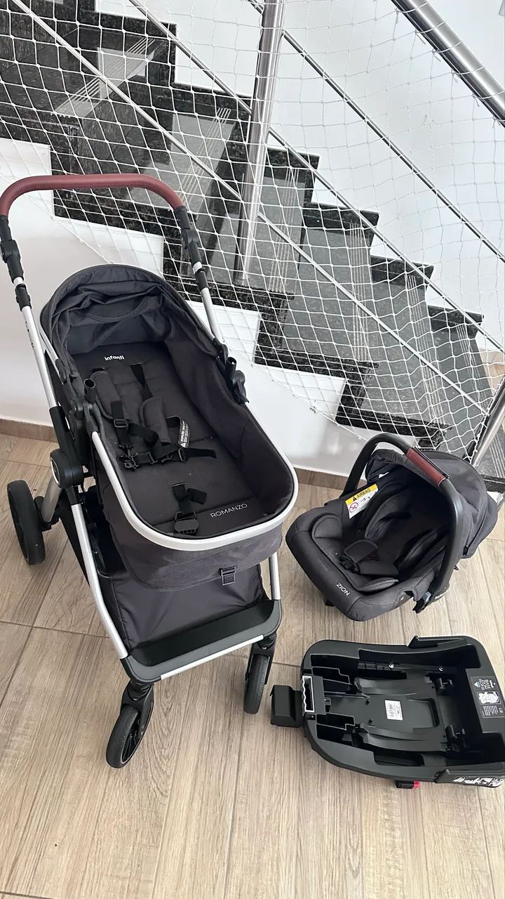 Carrinho + bebê conforto + base isofix  - Foto 3