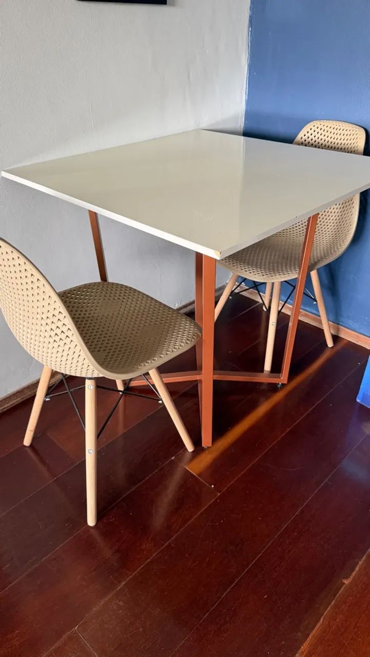 Mesa de Jantar Com Cadeiras 120x80cm