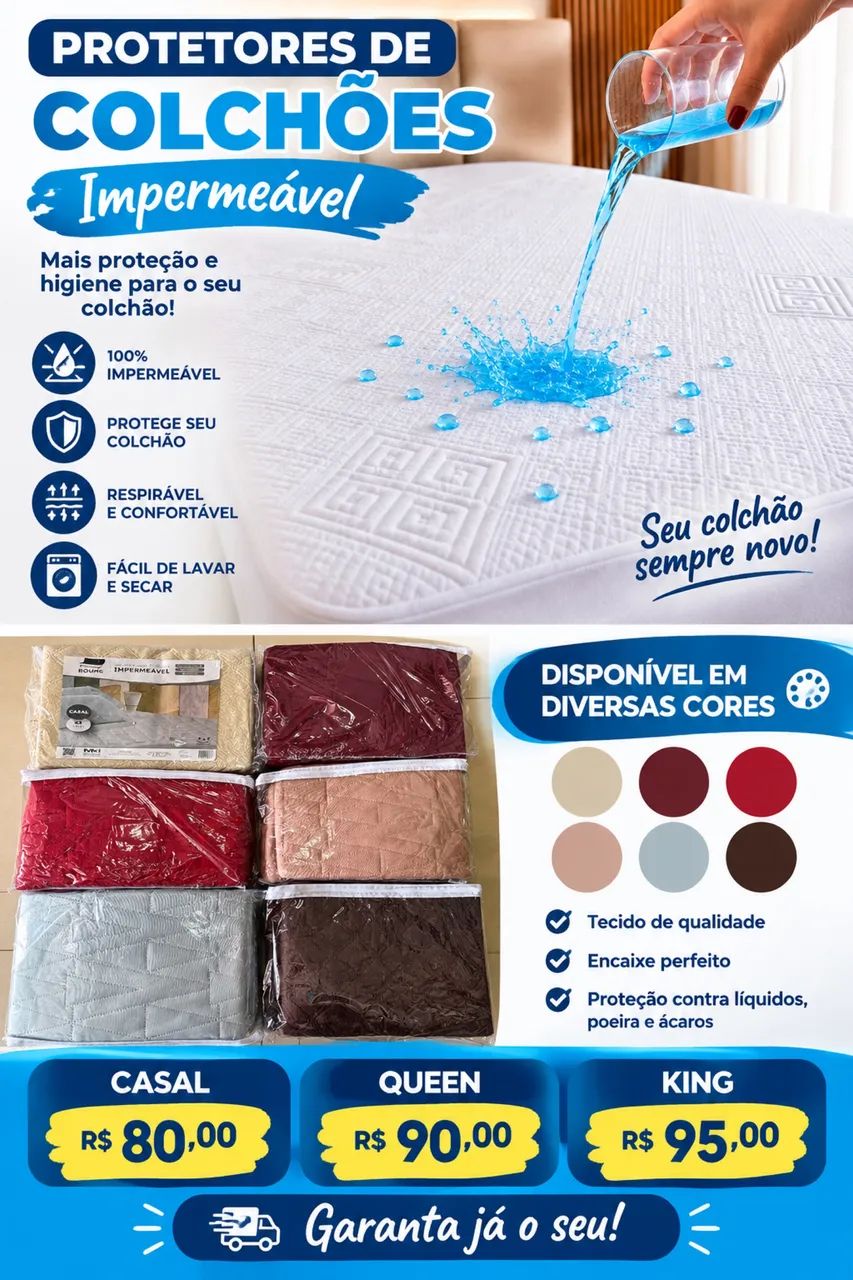 Protetores de colchões Impermeável