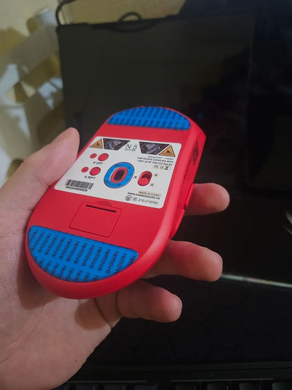 Mouse gamer Darmonshark n5 (ergo + sensor paw 3395) - Foto 4