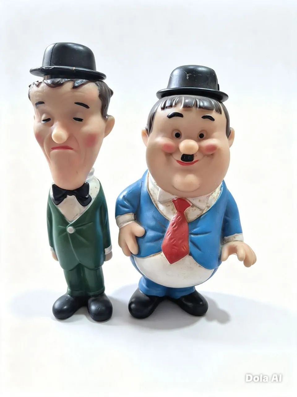 Boneco gordo e magro raro 