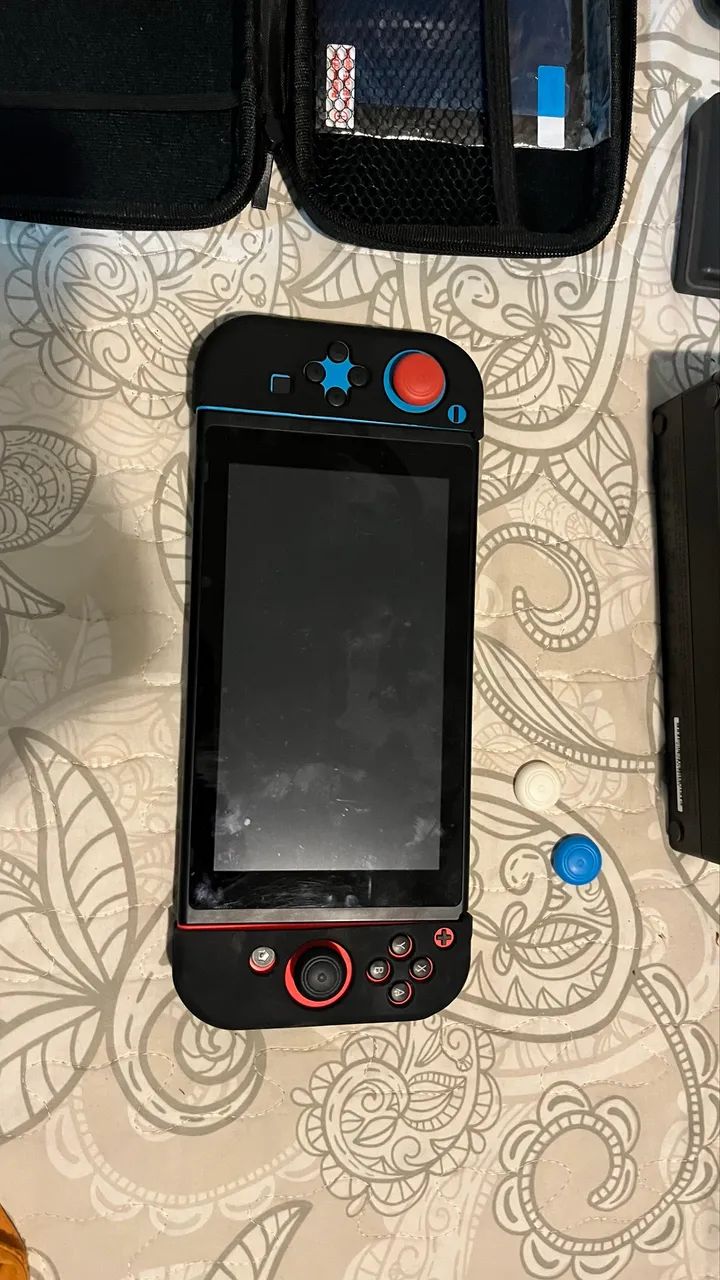 Nintendo Switch V2 original completo + película de brinde. - Foto 2