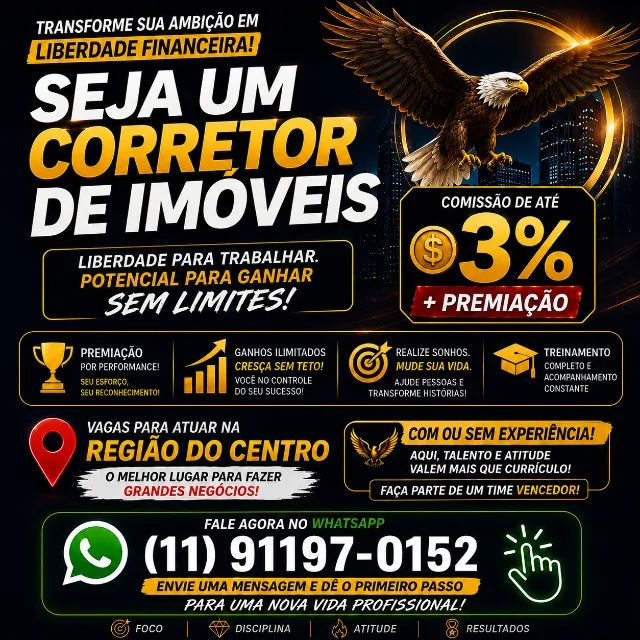 Consultor Imobiliário | Com ou Sem Experiência