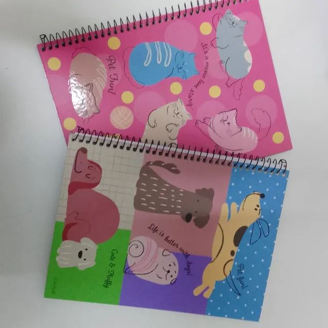 Kit com 5 Cadernos Capa Dura Feminino - Foto 3