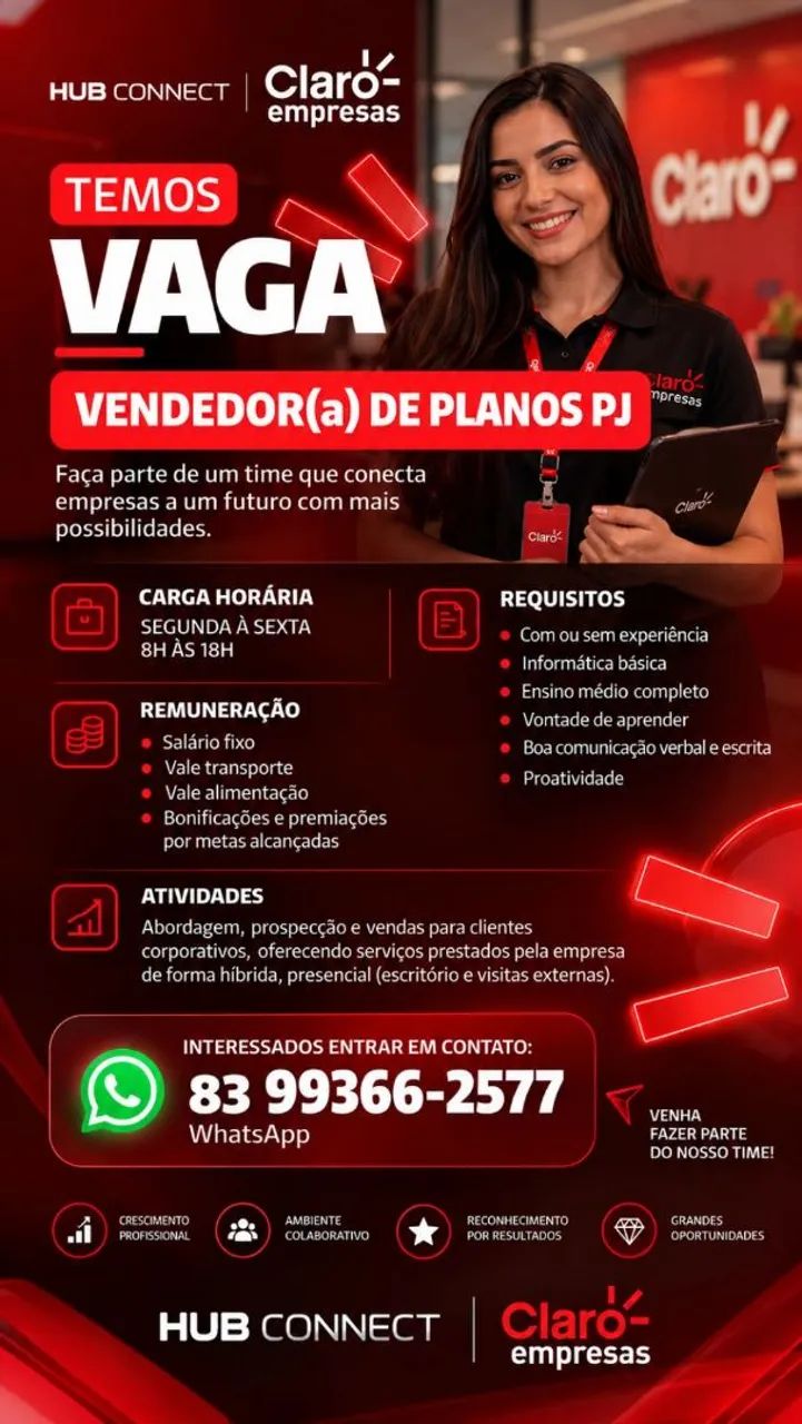 Vaga Vendedor( a )