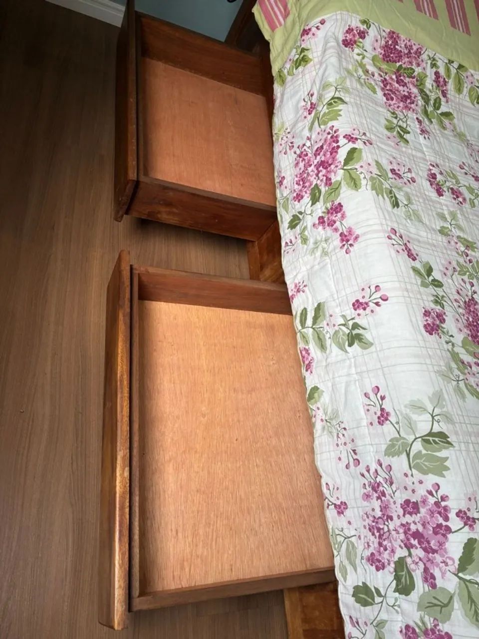 cama de casal madeira rústica com gavetas - Foto 4