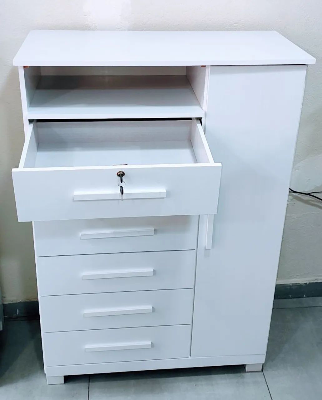 Comoda 6 gavetas e sapateira c/ Chave nova  - Foto 4