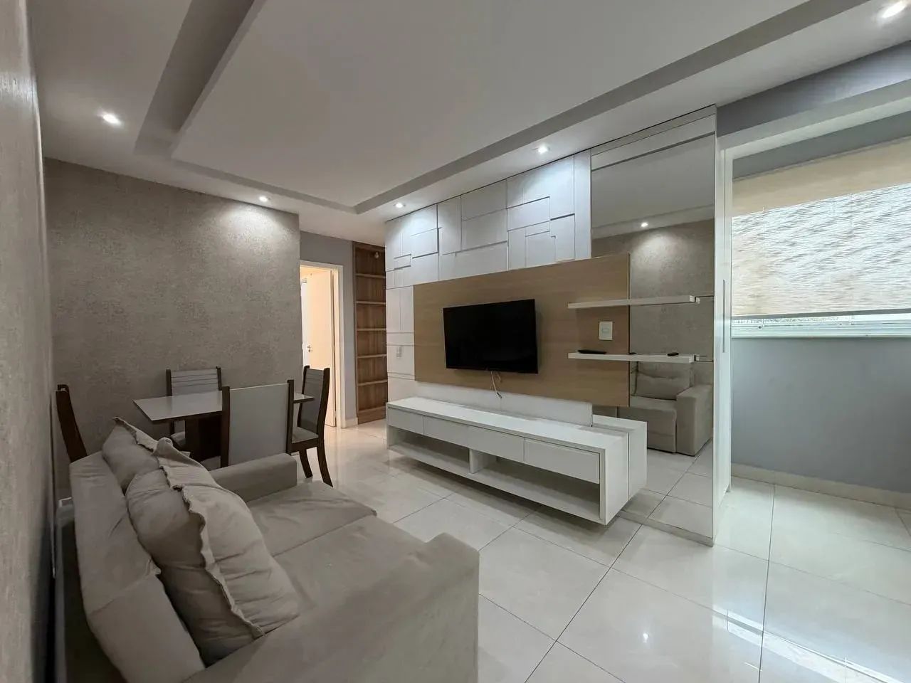 Apartamento mobiliado em condomínio com lazer - Bairro Serrano - Foto 3