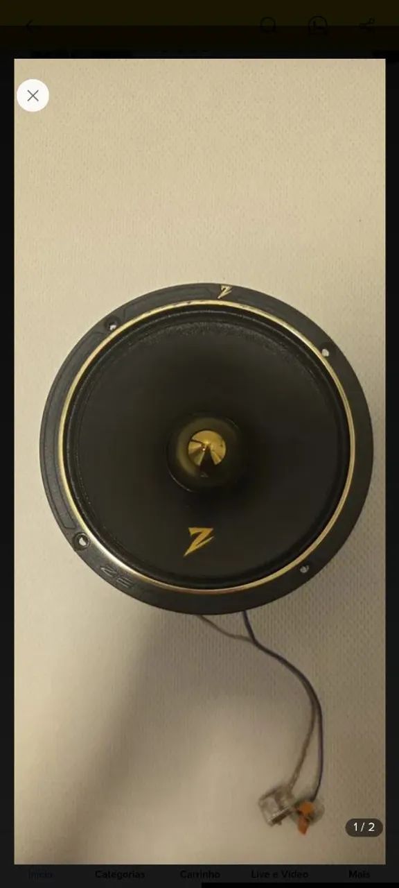 Vendo 2 pares de alto falantes de 6 polegadas 340 whats de potência cada marca zetta - Foto 3