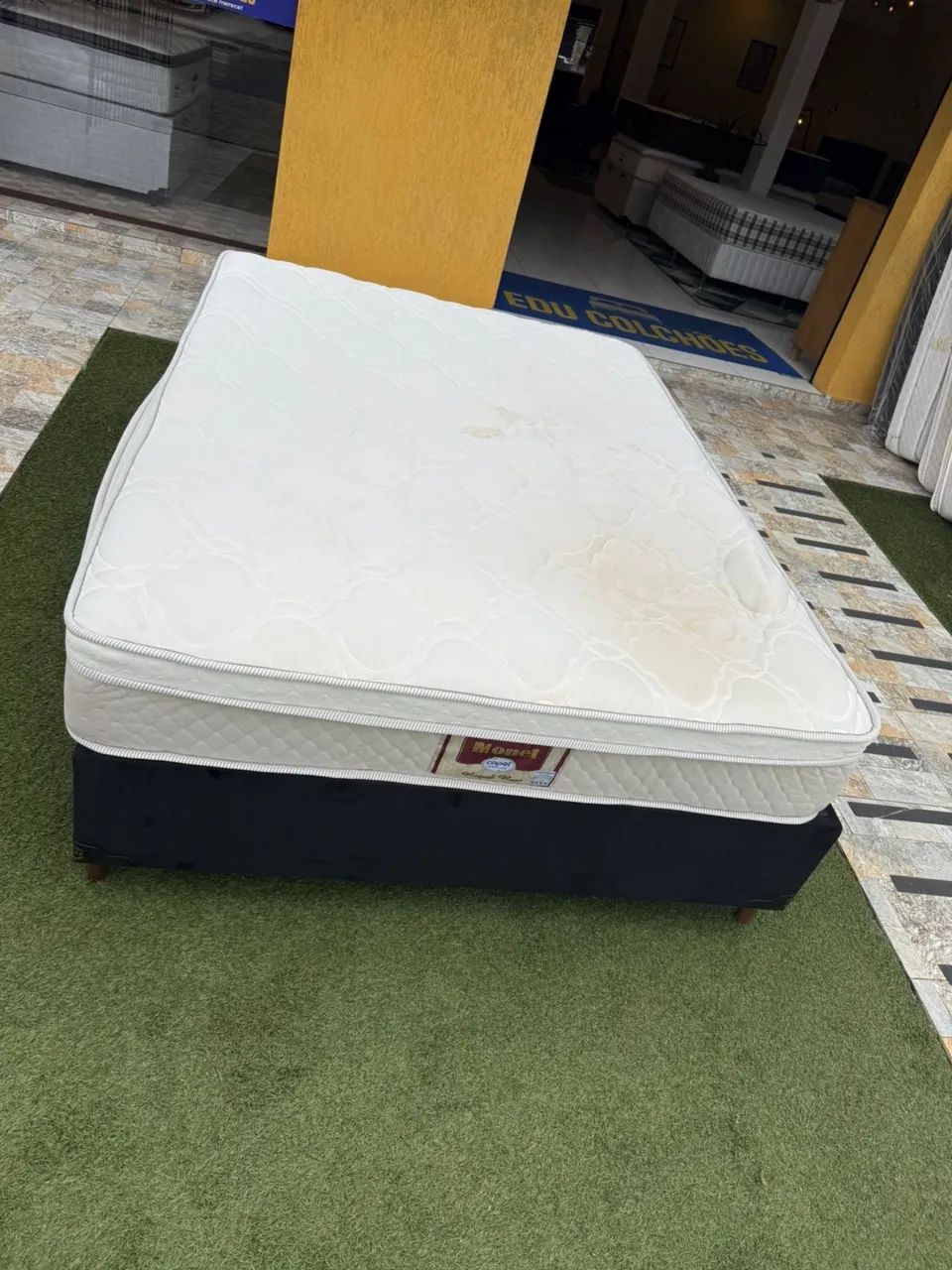 Cama box CASAL MONET USADA TOP - ENTREGAMOS  - Foto 5