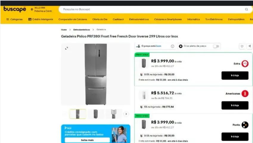Geladeira NOVA porem recondicionada
