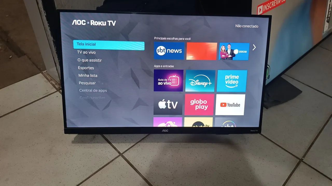Tv Smart AOC ROKU Tv 32 Polegadas Top  - Foto 3
