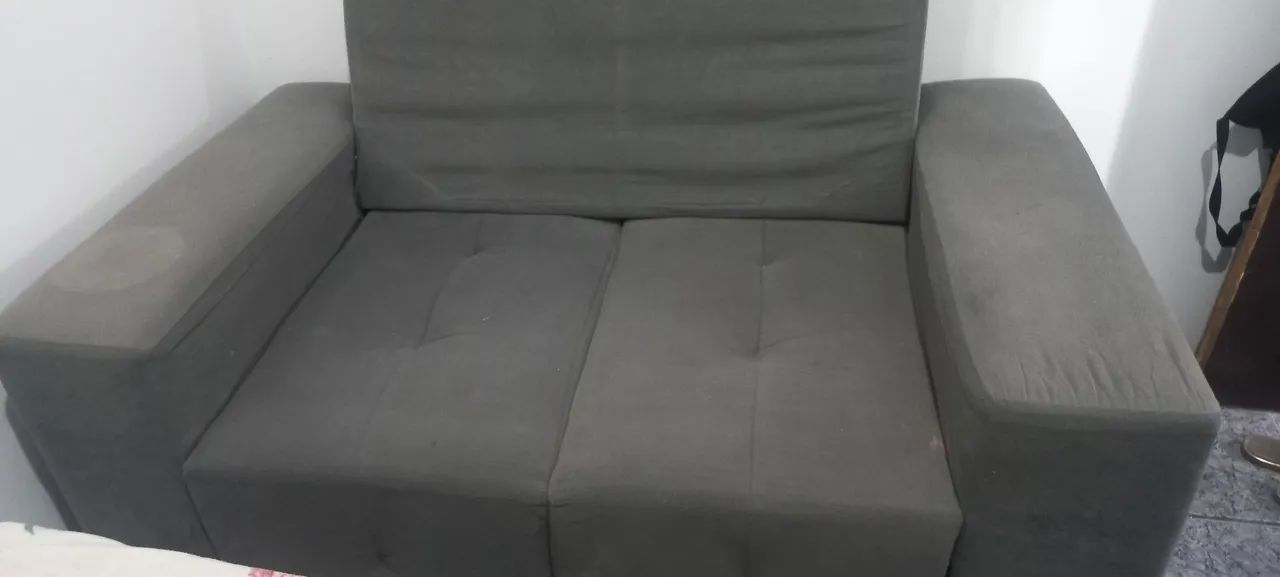 Sofá de 2 lugares retrátil usado - Foto 2
